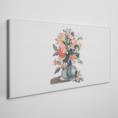 Figure flowers plant Canvas Wall art