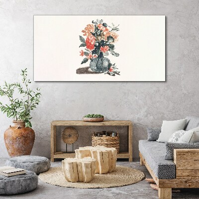 Figure flowers plant Canvas Wall art