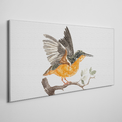 Figure animal bird branch Canvas Wall art