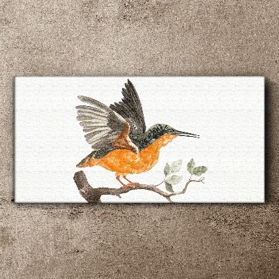 Figure animal bird branch Canvas Wall art