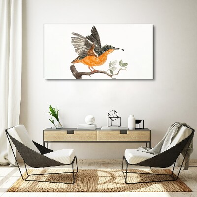 Figure animal bird branch Canvas Wall art