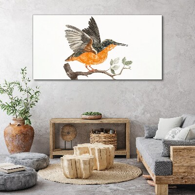 Figure animal bird branch Canvas Wall art