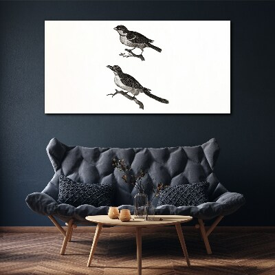 Birds on a branch Canvas wall art