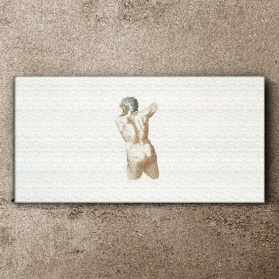 Figure sculpture of a man Canvas Wall art