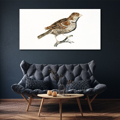 Figure animal bird branch Canvas Wall art