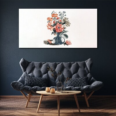 Figure flowers plant Canvas Wall art