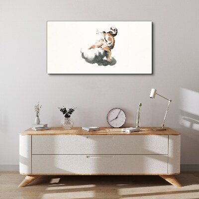 Figure on a cloud Canvas wall art