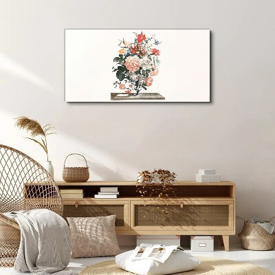Floral arrangement in a vase Canvas wall art