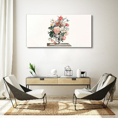 Floral arrangement in a vase Canvas wall art