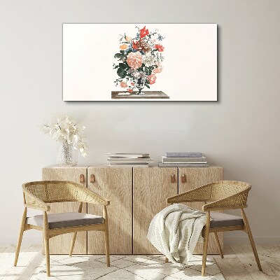Floral arrangement in a vase Canvas wall art