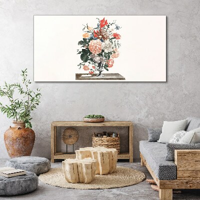 Floral arrangement in a vase Canvas wall art