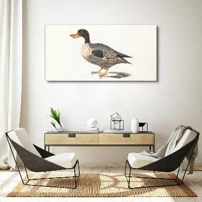 Duck in naturalistic style Print on canvas
