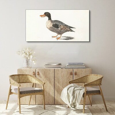 Duck in naturalistic style Print on canvas