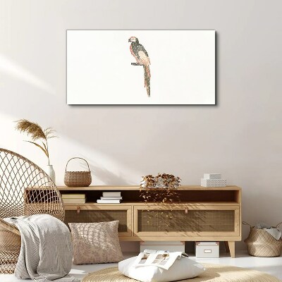 Bird on a branch Canvas wall art