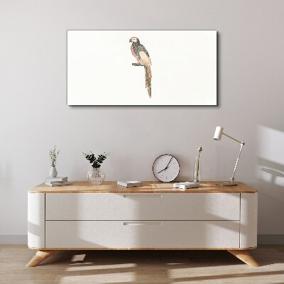 Bird on a branch Canvas wall art