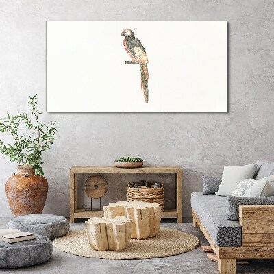 Bird on a branch Canvas wall art