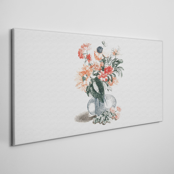 Figure flowers plant Canvas Wall art