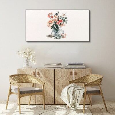 Figure flowers plant Canvas Wall art