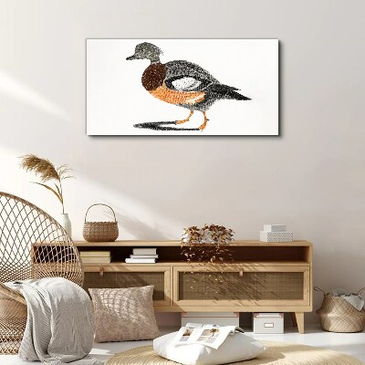 Drawing animal bird Canvas Wall art