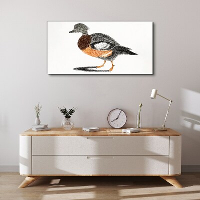 Drawing animal bird Canvas Wall art