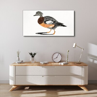 Duck in graphic style Print on canvas