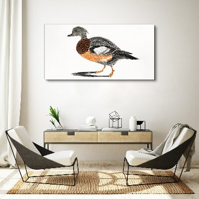 Duck in graphic style Print on canvas