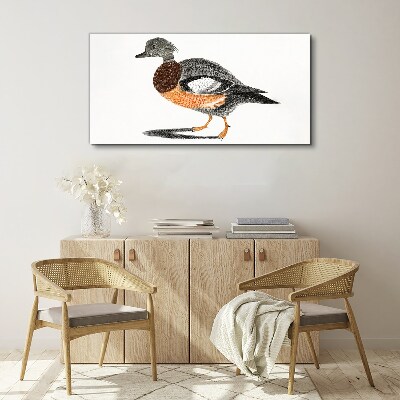 Duck in graphic style Print on canvas