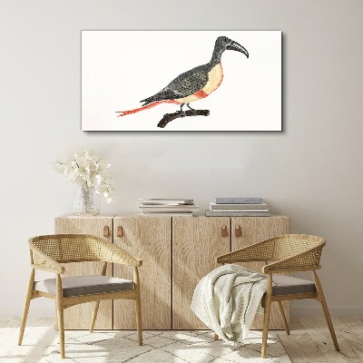 Figure animal bird branch Canvas Wall art