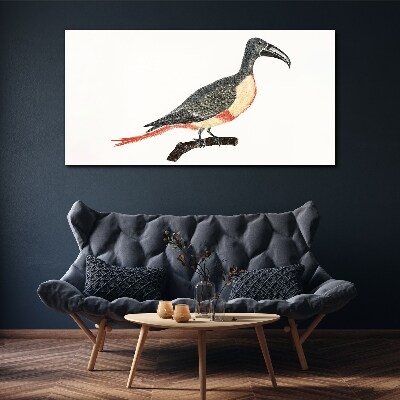 Figure animal bird branch Canvas Wall art