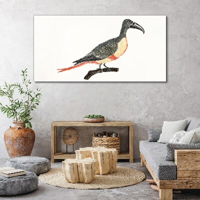 Figure animal bird branch Canvas Wall art