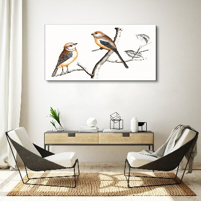 Figure animal bird branch Canvas Wall art