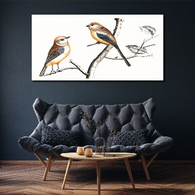 Figure animal bird branch Canvas Wall art