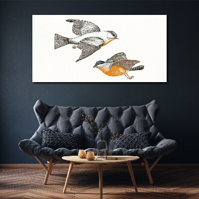 Birds in flight Canvas wall art