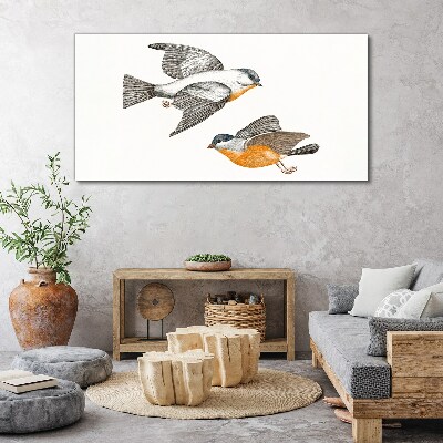 Birds in flight Canvas wall art