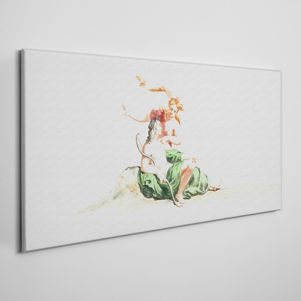 Love in the shadow Canvas wall art
