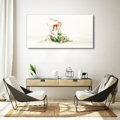 Love in the shadow Canvas wall art