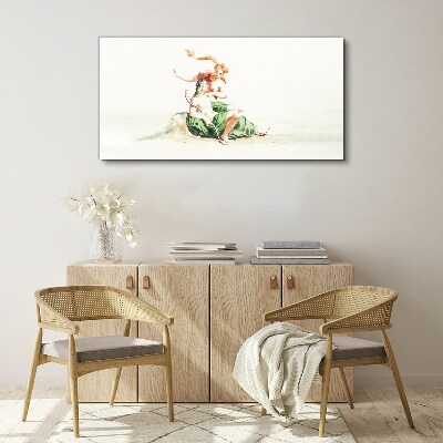 Love in the shadow Canvas wall art