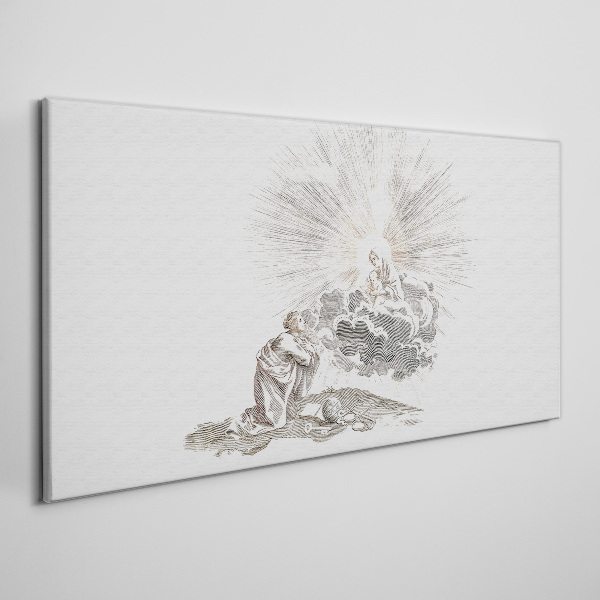 Prayer in the Face of Divinity Print on canvas