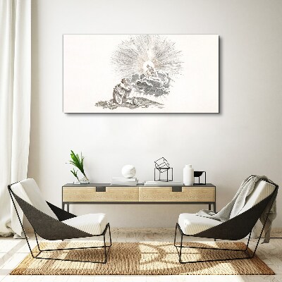 Prayer in the Face of Divinity Print on canvas