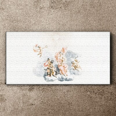 Angels in the clouds Print on canvas