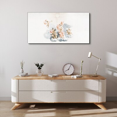 Angels in the clouds Print on canvas