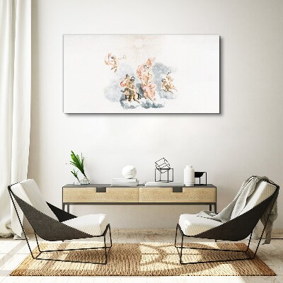 Angels in the clouds Print on canvas