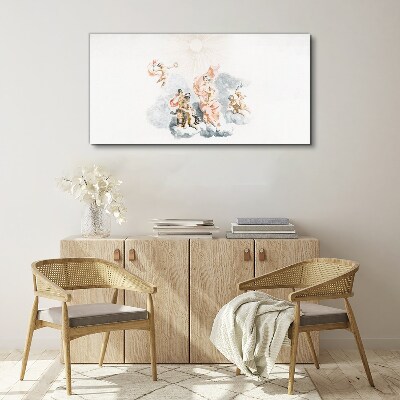 Angels in the clouds Print on canvas