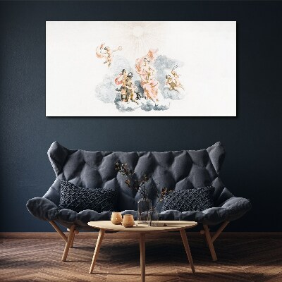 Angels in the clouds Print on canvas