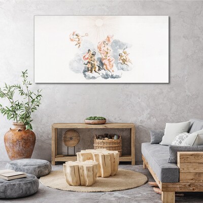 Angels in the clouds Print on canvas