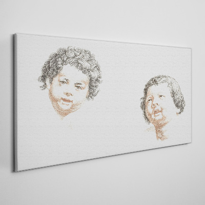 Portrait of a Child's Joy Print on canvas