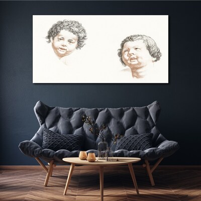 Portrait of a Child's Joy Print on canvas