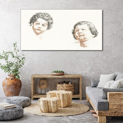 Portrait of a Child's Joy Print on canvas