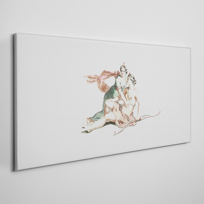 Mythological scene with female figures Canvas wall art
