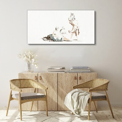 A scene from artistic life Print on canvas